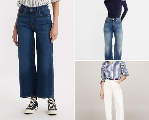 Jeans for pear-shaped body 👖 cover photo collage