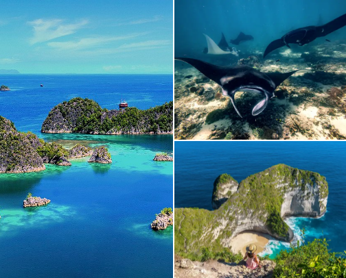 Tourism with Most Beautiful Nature in Indonesia cover photo collage