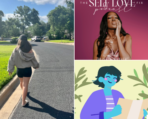 Hot Girl Healing 🧘‍♀️🥗✨ cover photo collage