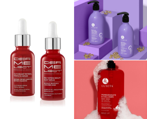 Skin care cover photo collage