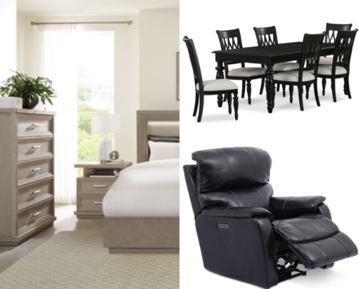 CLEARANCE FURNITURE @ MACYS!!! cover photo collage