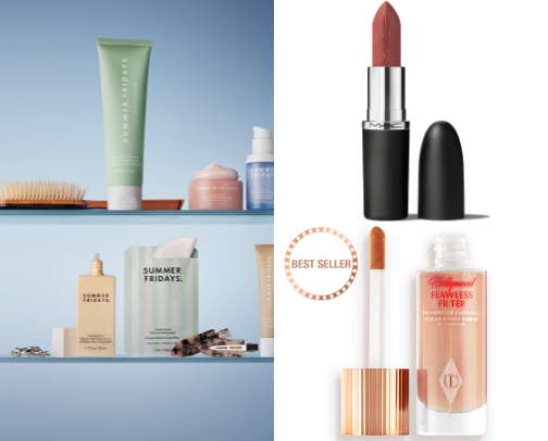 Makeup Items cover photo collage