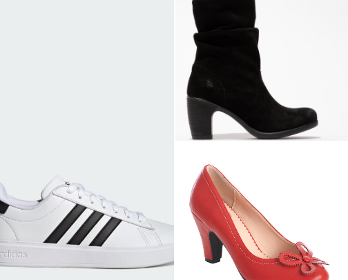 Funky shoes for women of any age cover photo collage