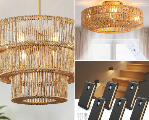Lighting in my home 💡 cover photo collage