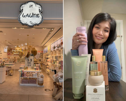 Body mist Cherry blossom and Frozen Pear Body cream with vitamin C cover photo collage