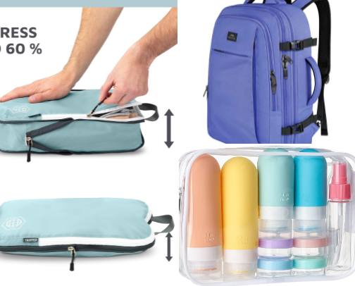 Travel Essentials✈️ cover photo collage