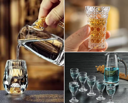 Aesthetic Whiskey & Lowball Glasses cover photo collage