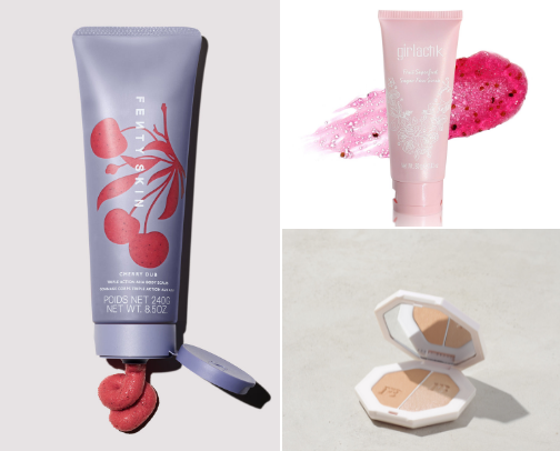 my everyday skin + makeup essentials 💄⭐️ cover photo collage