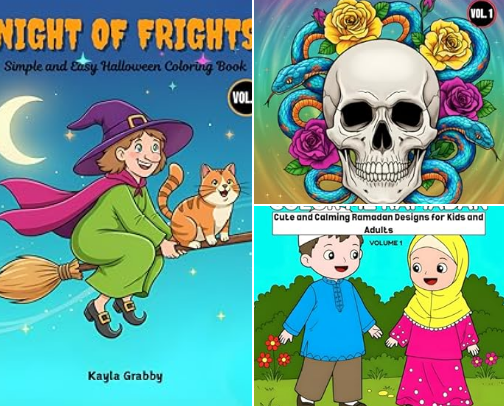 Coloring Books cover photo collage