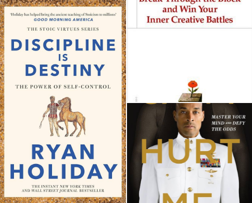 Stop Procrastinating: The 10 Essential Books to Build Unshakeable Discipline & Focus cover photo collage