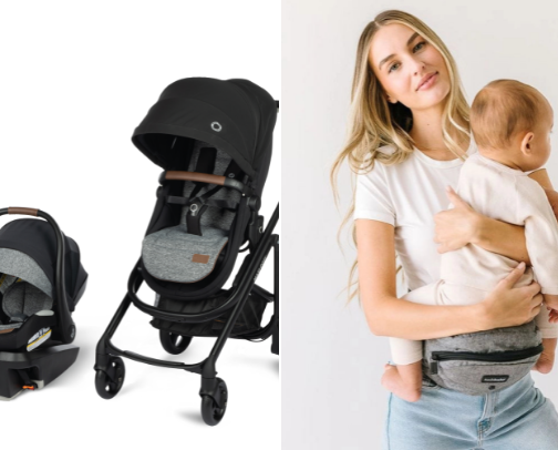 Baby items for limited hand mobility cover photo collage