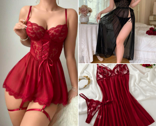 Lingerie is a love letter to yourself ❤️ 😊 cover photo collage