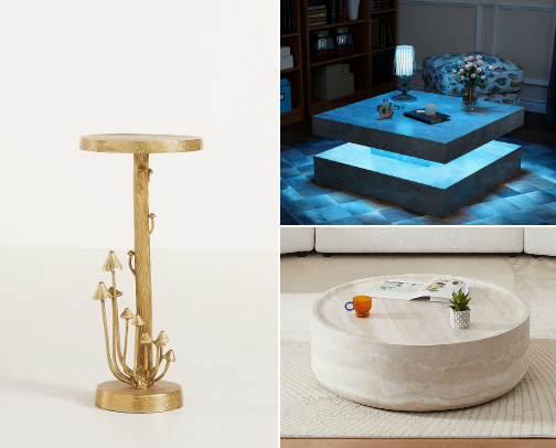 Come shopping with me as I try to find the coolest coffee table for my living room cover photo collage