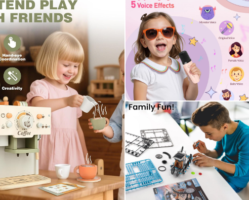 Enrichment Gifts for Kids: Build Skills, Confidence, and Creativity cover photo collage