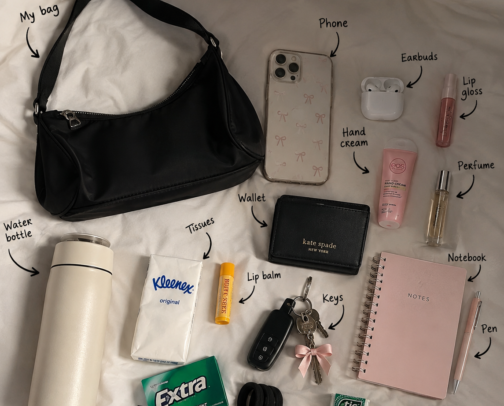 Things In My Bag That I Actually Use cover photo collage