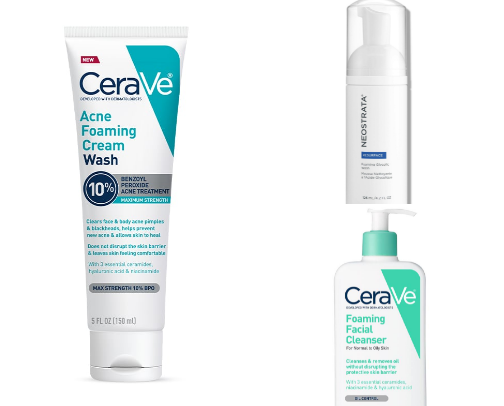 Acne Prone Skin Products cover photo collage