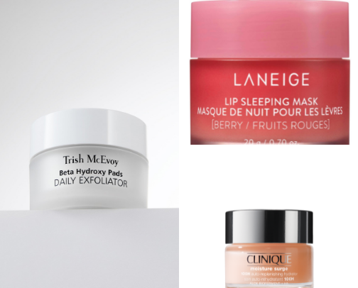 Baby face skincare products cover photo collage