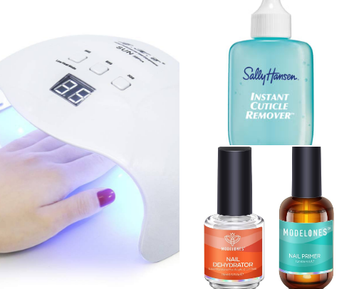 Everything you need to do your own gel-x nails at home cover photo collage