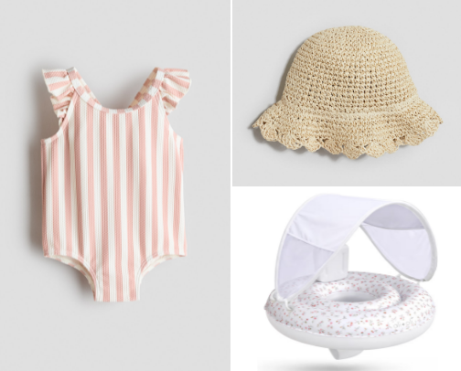 beach baby🐚 cover photo collage