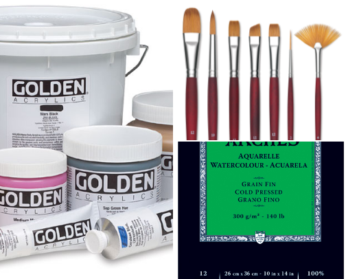 My Favorite Art Supplies cover photo collage