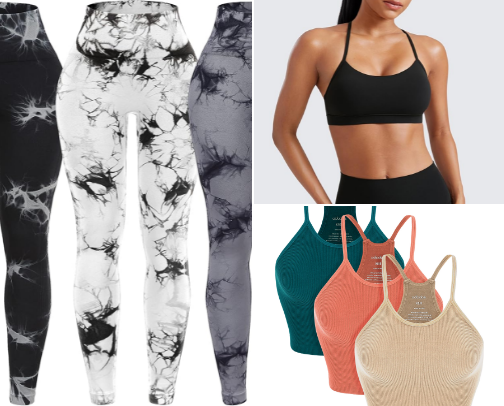 Women clothes for the gym(by my gf) cover photo collage
