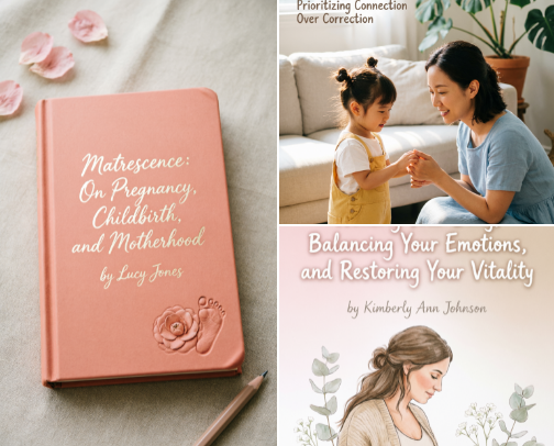 Modern Motherhood & Matrescence: 6 Guides to Finding Yourself 🌸🤱 cover photo collage