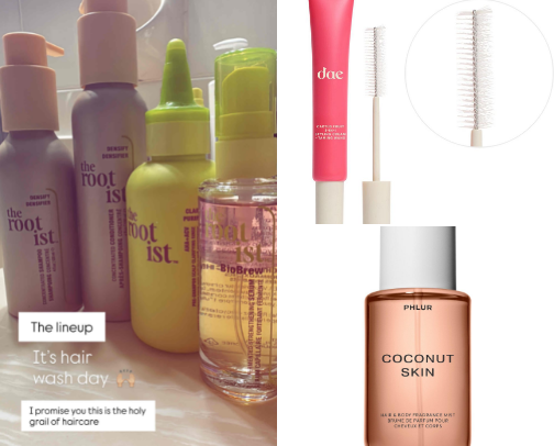 Hair care cover photo collage