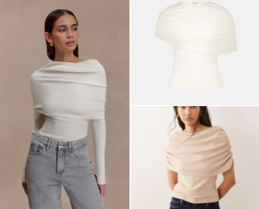 White sweater top (similar finds) cover photo collage