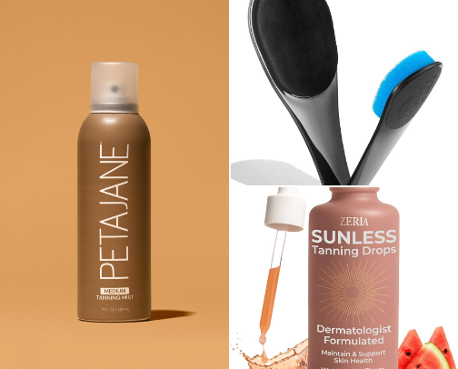 Self tanning recs cover photo collage