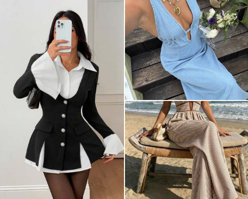 CASUAL FASHION ESSENTIALS FOR WOMEN cover photo collage