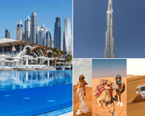 Travel Guide Dubai cover photo collage