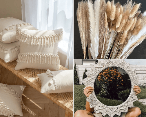 If you love boho decoration, this is my recommendation cover photo collage