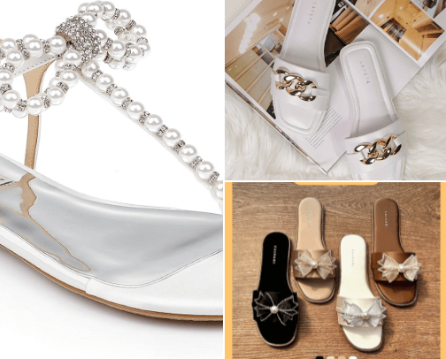 🎀comfortable flat sandals for women🎀 cover photo collage