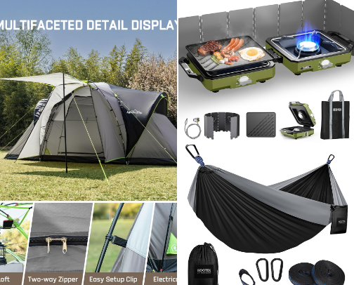 ⛺️ GONE CAMPING cover photo collage