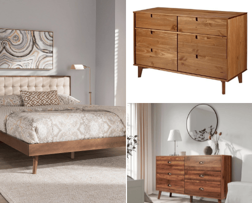 Mid-century Modern Bedroom cover photo collage