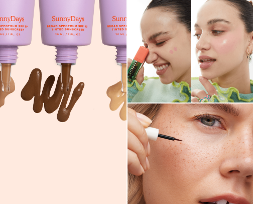 what's in my makeup bag: top 5 cover photo collage