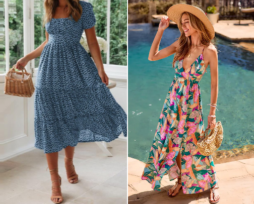 Summer dresses cover photo collage