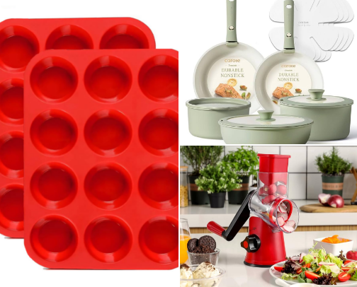 "Cookware & Food Prep Must-Haves | Where Flavor Meets Function!" cover photo collage