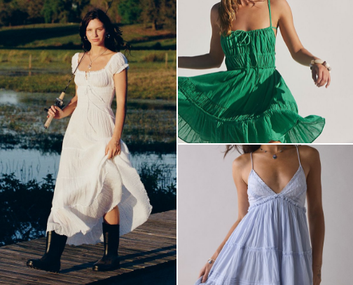 dresses for frolicking through fields of flowers 🌸 cover photo collage