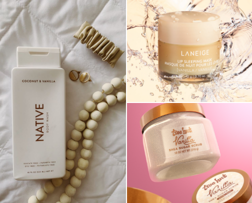 Vanilla Girl Aesthetic: Warm & Sweet Body Care cover photo collage
