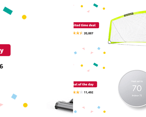 Amazon Prime Day cover photo collage