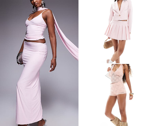 Summer pink outfits cover photo collage