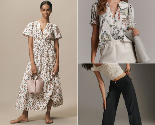Anthropologie looks cover photo collage