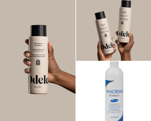 Clean body and hair care cover photo collage