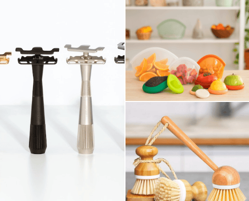 Plastic free and zero waste favourites cover photo collage