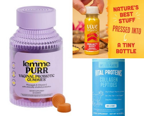 Wellness and beauty supplements 🧘‍♀️ cover photo collage