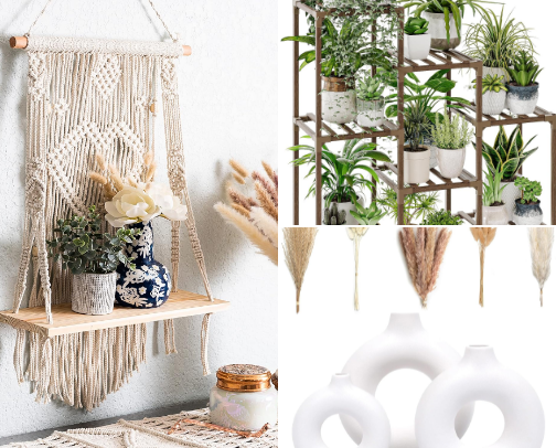 Designer Looking Boho Decor on a Budget cover photo collage