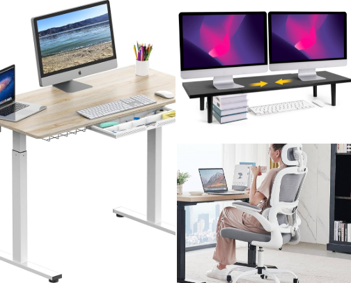 Work from home essentials cover photo collage