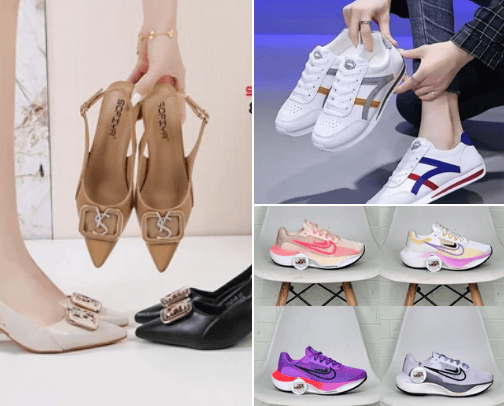 women's shoes cover photo collage