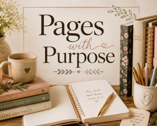 Pages with Purpose and Prayer cover photo collage